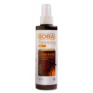 BOBAI TANNING OIL - DEEP TAN WITH CARROT EXTRACT FOR ALL SKIN TYPES 220 ML